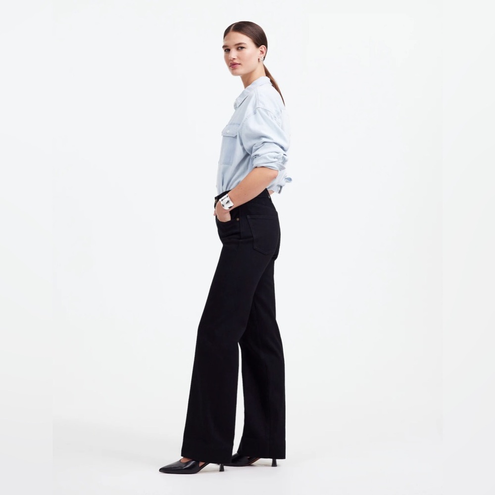NWT Madewell Alexa Chung Alexa Dream Jean in Outridge Wash size 26 black jeans